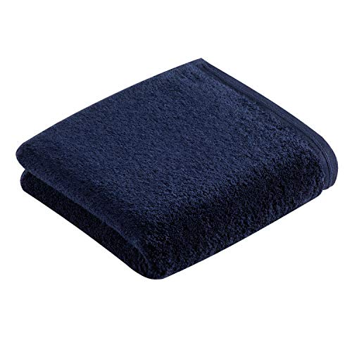 Vossen Vegan Life Handtuch 50 x 100 cm Marine blau von Vossen