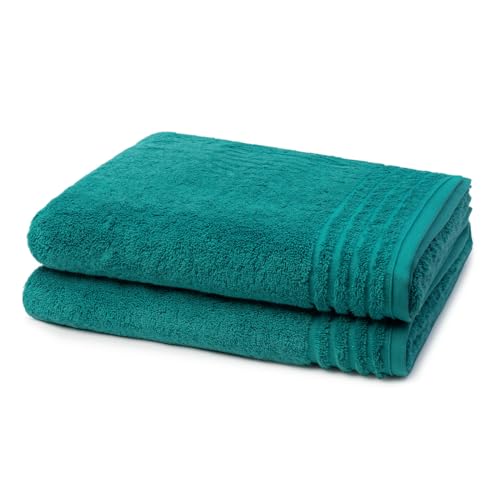 Vossen - 2 teiliges Frottier-Set - Vienna Style Supersoft (2 X Duschtuch im Set) - 620 g/m2 - Baumwolle - Frottee - saugstark - weich und flauschig - Lagoon von Vossen
