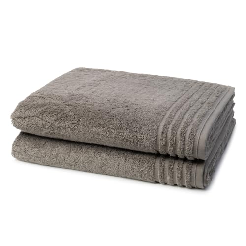 Vossen - 2 teiliges Frottier-Set - Vienna Style Supersoft (2 X Duschtuch im Set) - 620 g/m2 - Baumwolle - Frottee - saugstark - weich und flauschig - Pepplestone von Vossen