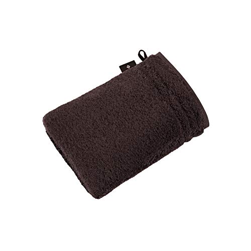 Vossen Handtücher Vienna Style Supersoft Dark Brown - 693 Waschhandschuh 16x22 cm von Vossen