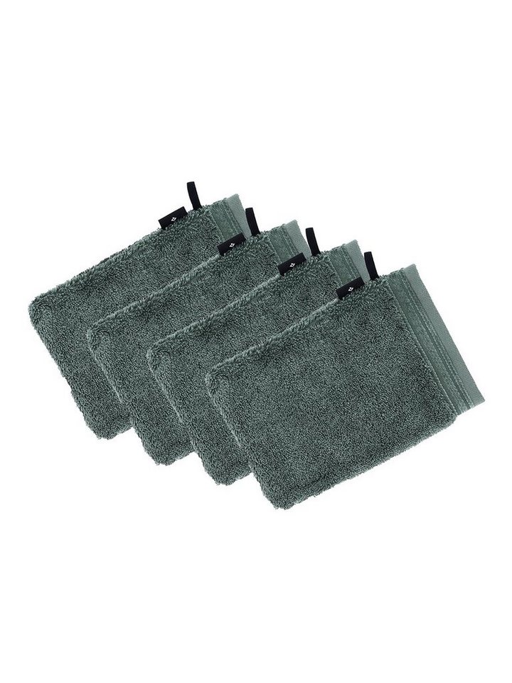 Vossen Waschhandschuh 4er Pack Waschhandschuh 22 x 16 cm Belief, Frottier (Spar-Set, 4-St), Vegan von Vossen