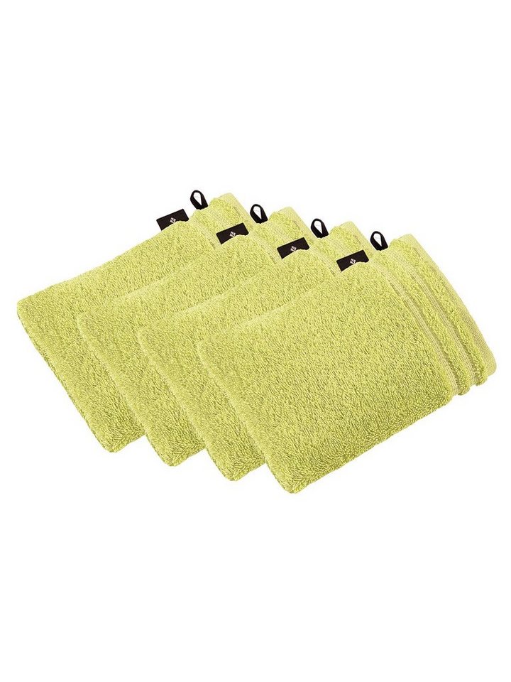 Vossen Waschhandschuh 4er Pack Waschhandschuh 22 x 16 cm Calypso feeling, Frottier (Spar-Set, 4-St), Vegan von Vossen