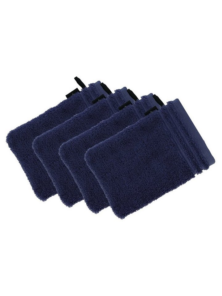 Vossen Waschhandschuh 4er Pack Waschhandschuh 22 x 16 cm Calypso feeling, Frottier (Spar-Set, 4-St), Vegan von Vossen