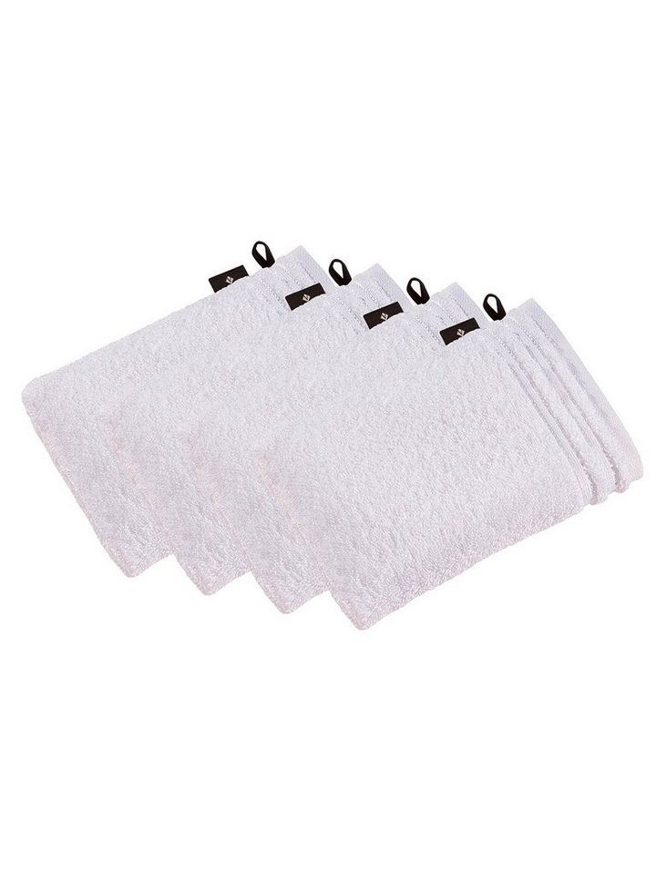 Vossen Waschhandschuh 4er Pack Waschhandschuh 22 x 16 cm Calypso feeling, Frottier (Spar-Set, 4-St), Vegan von Vossen