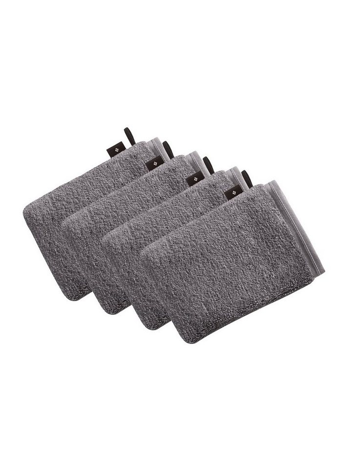 Vossen Waschhandschuh 4er Pack Waschhandschuh 22 x 16 cm Vegan Life, Frottier (Spar-Set, 4-St), Vegan von Vossen