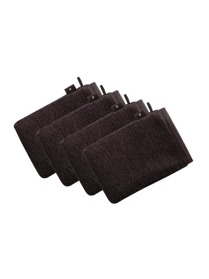 Vossen Waschhandschuh 4er Pack Waschhandschuh 22 x 16 cm Vegan Life, Frottier (Spar-Set, 4-St), Vegan von Vossen