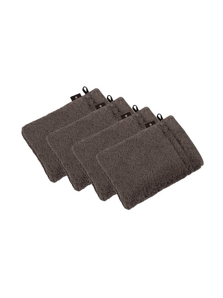 Vossen Waschhandschuh 4er Pack Waschhandschuh 22 x 16 cm Vienna Style Su, Frottier (Spar-Set, 4-St), Vegan von Vossen