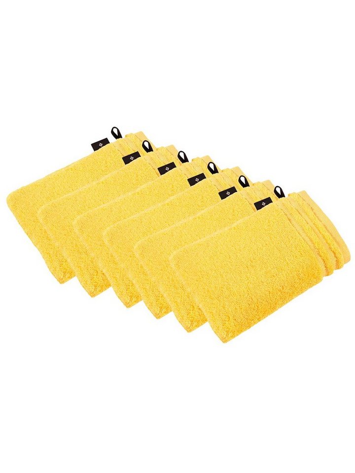 Vossen Waschhandschuh 6er Pack Waschhandschuh 22 x 16 cm Calypso feeling, Frottier (Spar-Set, 6-St), Vegan von Vossen
