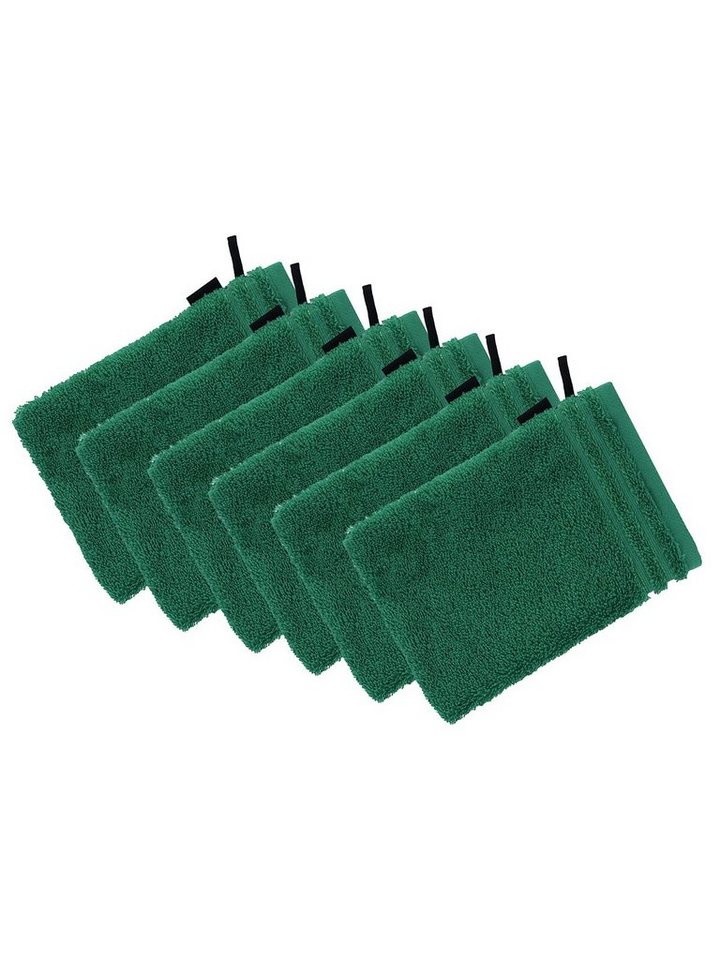 Vossen Waschhandschuh 6er Pack Waschhandschuh 22 x 16 cm Calypso feeling, Frottier (Spar-Set, 6-St), Vegan von Vossen