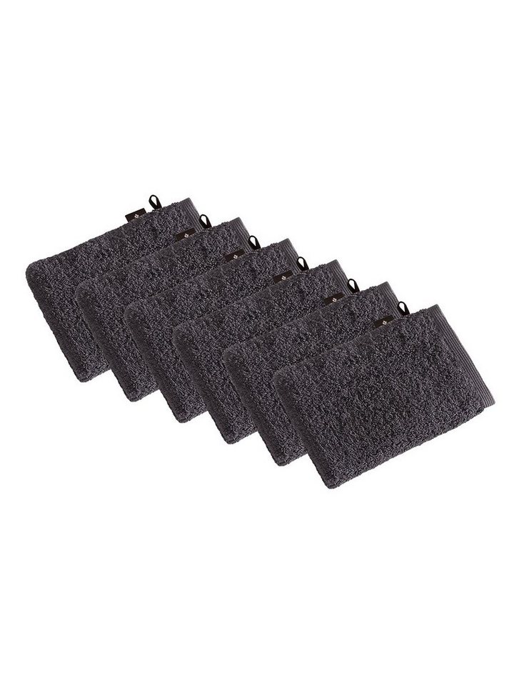 Vossen Waschhandschuh 6er Pack Waschhandschuh 22 x 16 cm High Line, Frottier (Spar-Set, 6-St), Vegan von Vossen