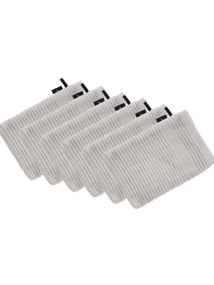 Vossen Waschhandschuh 6er Pack Waschhandschuh 22 x 16 cm Tomorrow, Frottier (Spar-Set, 6-St), Vegan von Vossen