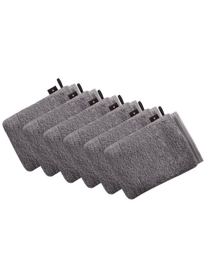 Vossen Waschhandschuh 6er Pack Waschhandschuh 22 x 16 cm Vegan Life, Frottier (Spar-Set, 6-St), Vegan von Vossen