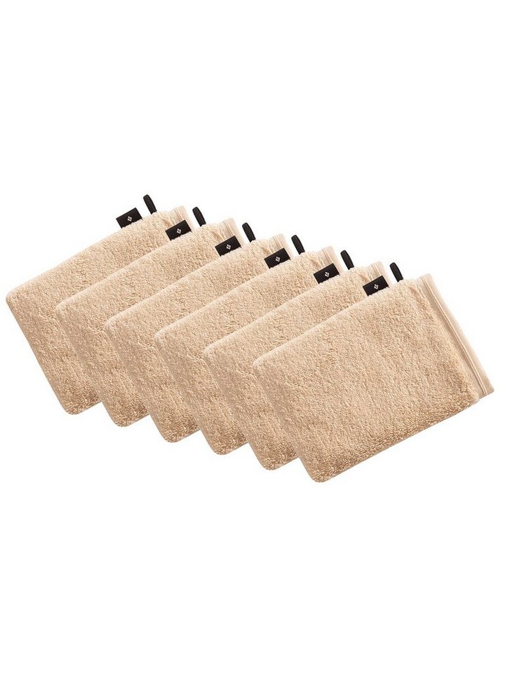 Vossen Waschhandschuh 6er Pack Waschhandschuh 22 x 16 cm Vegan Life, Frottier (Spar-Set, 6-St), Vegan von Vossen