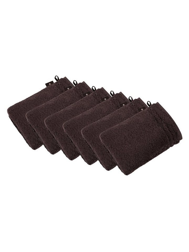 Vossen Waschhandschuh 6er Pack Waschhandschuh 22 x 16 cm Vienna Style Su, Frottier (Spar-Set, 6-St), Vegan von Vossen