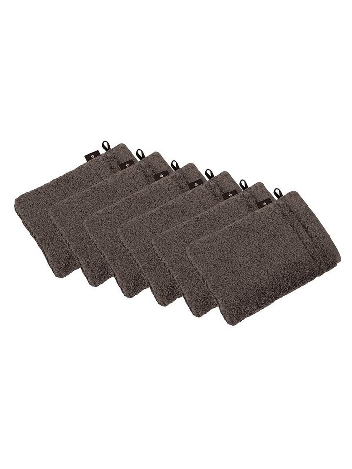Vossen Waschhandschuh 6er Pack Waschhandschuh 22 x 16 cm Vienna Style Su, Frottier (Spar-Set, 6-St), Vegan von Vossen