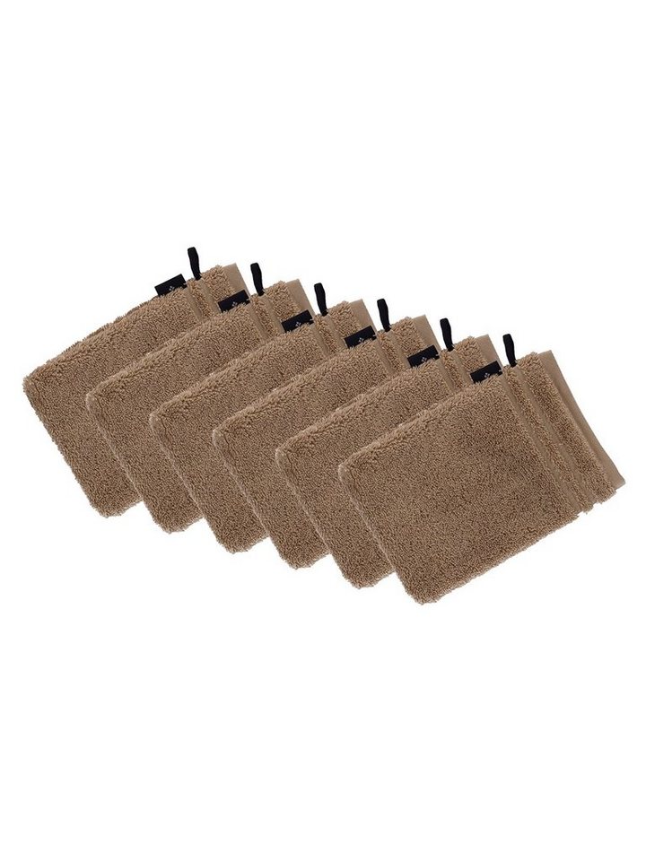 Vossen Waschhandschuh 6er Pack Waschhandschuh 22 x 16 cm Vienna Style Su, Frottier (Spar-Set, 6-St), Vegan von Vossen