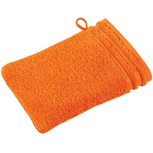 Vossen Calypso Feeling Waschhandschuh 22 x 16 cm orange von Vossen