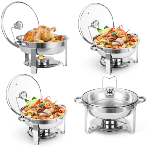 Vossfamul yCfTpz-YZXNN-X8k Chafing Dishs, Edelstahl, Silber von Vossfamul