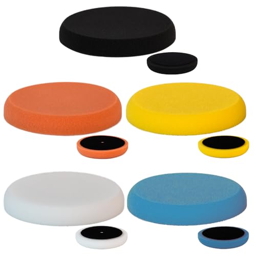 Vossner 150mm Polierschwämme Pad Wachs Schwämme Polierschwamm Auto Polieren Schwamm Polierschaum Set für Exzenter Poliermaschine Schleifmaschine (5) von Vossner