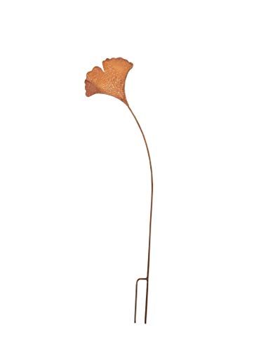 Vosteen Gartenstab Metall Ginkgoblatt Rost Gartendeko Edelrost Vosteen Gartenstab Metall Ginkgoblatt Rost Gartendeko Edelrost von Vosteen