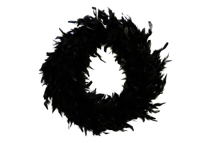 Vosteen Dekokranz Federkranz Schwarz Hänger Deko Weihnachten XL 45 cm, Extra Groß Vosteen Dekokranz Federkranz Schwarz Hänger Deko Weihnachten XL 45 cm, Extra Groß von Vosteen