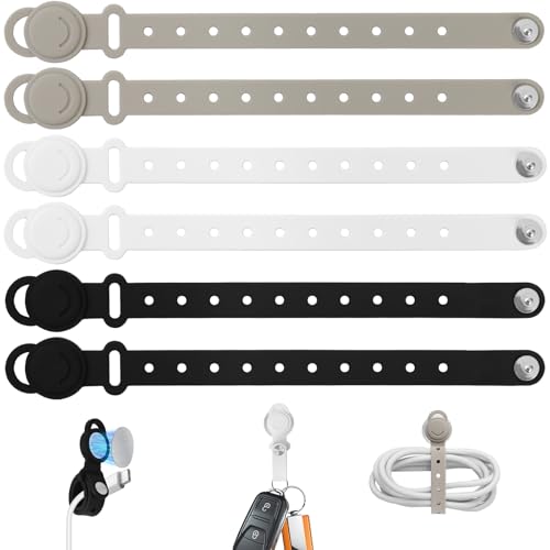 Votoko 6er-Set Kabelhalter, Verstellbare Silikon Magnet Kabel Organizer, Selbstklebende Kabelhalterung, Geeignet für Schreibtisch, Nachttisch, Ladekabel, verschiedene Wände von Votoko