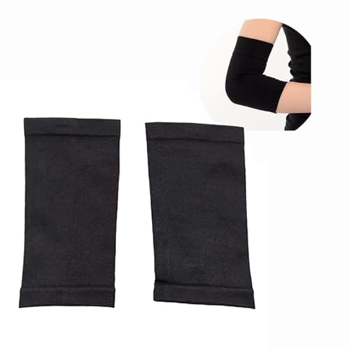 1 Paar Ellenbogenbandage Unisex, Kompression Sport-Ellenbogen-Bandage Vielseitige Ellenbogenstütze aus Atmungsaktivem Design-Gewebe, Fitnessstudio Ellenbogenstütze Für Jungen Mädchen Sport (Schwarz) von Votvlog