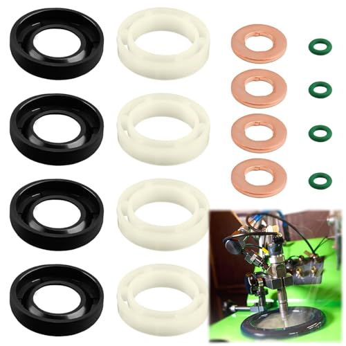 Votvlog Einspritzdüse Injektor Dichtung Set Auto Diesel Injektor Dichtungen Washer Kit Auto Injektor Dichtungen Kit, Auto Injektor Dichtscheibe O-Ring Ersatz Fit für Citroen 1.6 Sonstiges Zubehör von Votvlog