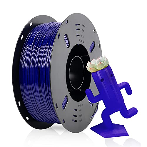 VOXELAB PETG Filament 1.75mm, Hochwertiges 3D Drucker Filament PETG, Gute Haftung für 3D Druck, Vakuumverpackung, Ordentliche Spule, Präzise Maßgenauigkeit +/- 0.02 mm, 1kg (2.2lbs) Blau von Voxelab