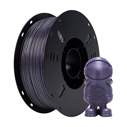 VOXELAB PLA Filament 1.75mm, Hochwertiges 3D Drucker Filament PLA, Gute Haftung für 3D Druck, Vakuumverpackung, Ordentliche Spule, Präzise Maßgenauigkeit +/- 0.02 mm, 1kg (2.2lbs) Galaxie Lila von Voxelab