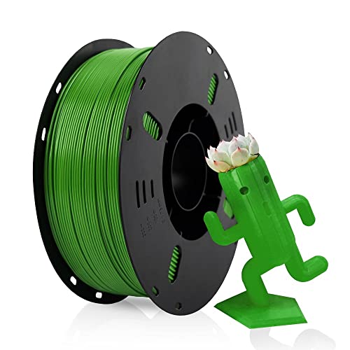 VOXELAB PETG Filament 1.75mm, Hochwertiges 3D Drucker Filament PETG, Gute Haftung für 3D Druck, Vakuumverpackung, Ordentliche Spule, Präzise Maßgenauigkeit +/- 0.02 mm, 1kg (2.2lbs) Grün von Voxelab