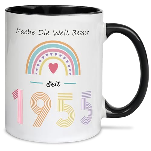 Geschenke zum 70. Geburtstag Tasse für Frauen,Geburtstagsgeschenk für frauen mama oma 70,Tasse Personalisiert Kaffeetasse mit Spruch Mache Die Welt Besser Seit 1955 Geschenke zum 70. Geburtstag Tasse für Frauen,Geburtstagsgeschenk für frauen mama oma 70,Tasse Personalisiert Kaffeetasse mit Spruch Mache Die Welt Besser Seit 1955 von Voxisroma
