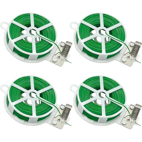 Pflanzendraht Bindedraht Ummantelt Grün,200M Gartendraht Blumendraht Pflanzenbinder Mit Cutter Für Den Garten Bündeln von Pflanzen,DIY Craft Projects von Voxisroma