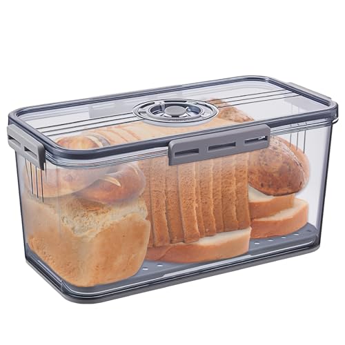 Voxisroma Brotkasten Versiegelt, Lebensmittelechtes PET-Material, Geeignet für Alle Arten von Küchenzutaten (Hoch Mittel) von Voxisroma