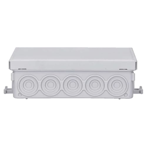 10 Stück Voxura Feuchtraum Aufputz-Verbindungsdose Abzweigdose Verteilerdose 130x85x42mm IP55 Abzweigkasten AP grau von Voxura