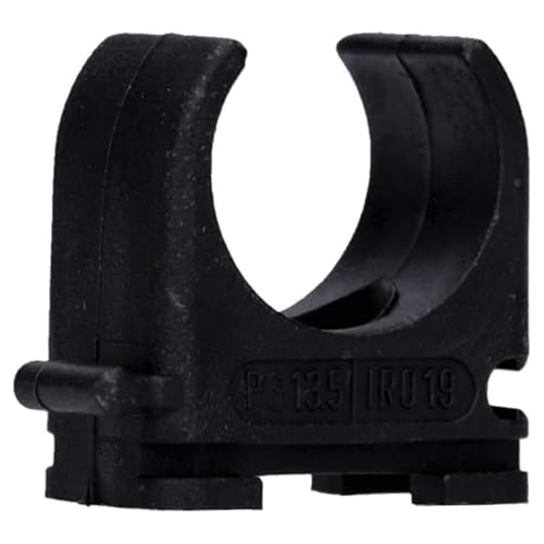 100 Stück M20 Rohr-Klemmschellen PP Kunststoff M16-M50 16mm bis 50mm für Stangenrohr Isorohr Leerrohr anreihbar zum Festschrauben Schwarz Voxura von Voxura