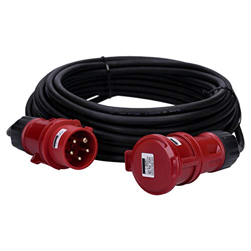 Voxura CEE-Kabel Verlängerungskabel Starkstromkabel 5-polig 400V H07RN-F 5G 1,5 16/5 16A IP44 Starkstrom 20m von Voxura