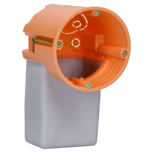 Voxura Hohlwand-Elektronikdose Tunneldose Gerätedose Schalterdose 75mm tief HW Ø 68mm Orange 1 Stück von Voxura