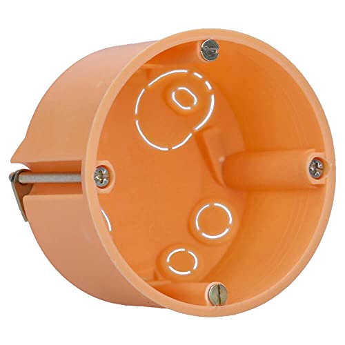 Voxura Hohlwanddose Gerätedose Schalterdose Abzweigdose Orange Unterputz UP HW Ø 68mm 47mm Tiefe flach 100 Stück Voxura Hohlwanddose Gerätedose Schalterdose Abzweigdose Orange Unterputz UP HW Ø 68mm 47mm Tiefe flach 100 Stück von Voxura