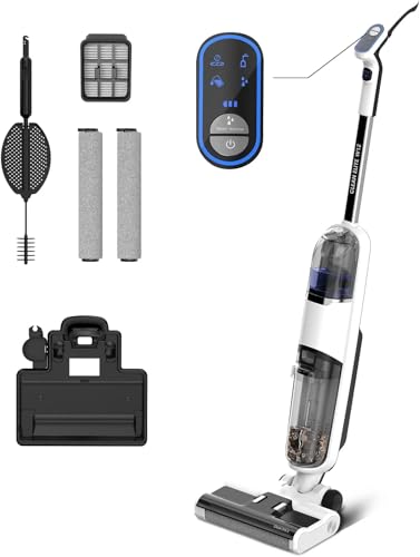 Vozascly W12 Intelligenter kabelloser Bodenwischer, Staubsauger, Bodenwischer saugt und wäscht Böden zu Hause, 3 in 1, Reinigung für trockene oder nasse Böden und Oberflächen, ideal für Tierhaare Vozascly W12 Intelligenter kabelloser Bodenwischer, Staubsauger, Bodenwischer saugt und wäscht Böden zu Hause, 3 in 1, Reinigung für trockene oder nasse Böden und Oberflächen, ideal für Tierhaare von Vozascly