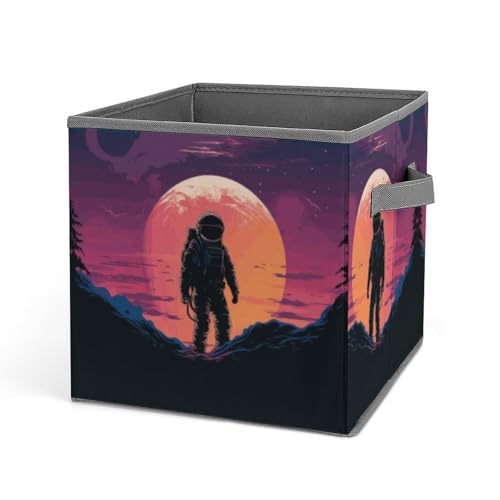 Vqqkasmn Faltbare Aufbewahrungskörbe zum Organisieren von Spielzeug, Büchern, Regalen, Schrank, cooler Astronaut, bedruckt, große Aufbewahrungsbox mit Seilgriffen Vqqkasmn Faltbare Aufbewahrungskörbe zum Organisieren von Spielzeug, Büchern, Regalen, Schrank, cooler Astronaut, bedruckt, große Aufbewahrungsbox mit Seilgriffen von Vqqkasmn
