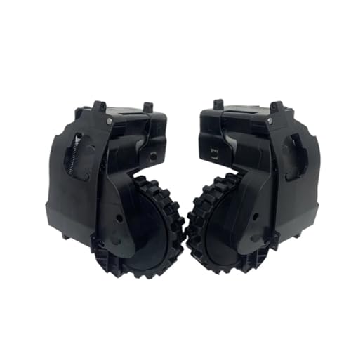 Linkes und rechtes Laufrad, kompatibel mit XiaoMi Mijia 1C 1T STYTJ01ZHM F9, Staubsauger-Ersatzteile(Right and Left black) von Vqxmhrpw