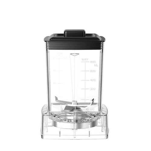 Mischbecher, 20 Unzen 600 Ml Trockenkörner-Mahlbehälter, Krug, Glas, Trockenmühlenklingen Montiert(1pcs) von Vqxmhrpw
