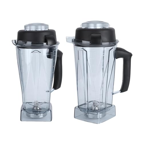 Mixbecher, Mixerbecher, 64 Oz, Transparenter Mixerbehälter, Becherdeckel, Klingenersatz-Zubehörsatz, Passend For Mixer Der C-Serie(2pcs) von Vqxmhrpw