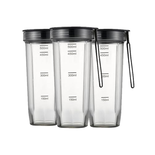 Mixbecher, Plastikbecher, Kompatibel Mit Xiaomi Pinlo, Tragbarer Mini-Mixer, Entsafter, Obst- Und Gemüsemixer, Eiszerkleinerer(3pcs) von Vqxmhrpw