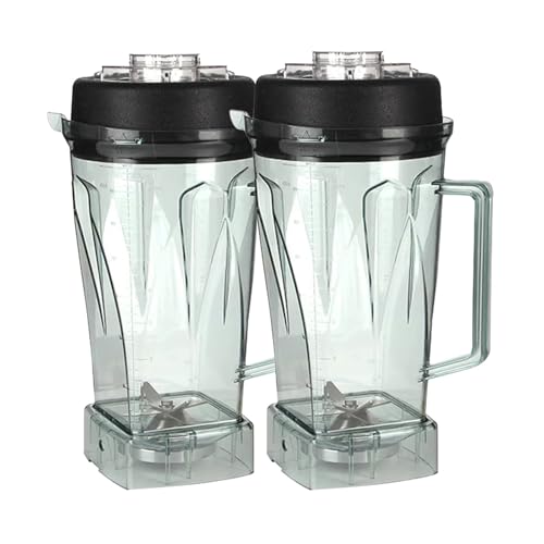 Mixerglas, Mixer For 767 800 G20 G5200 Messerteile Behälterglas For Entsafter Mixerteile, Kompatibel For Vitamix 5300 5200(2pcs) von Vqxmhrpw