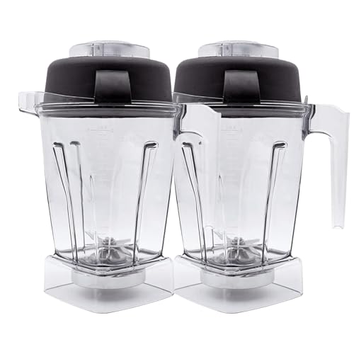 Rühren Sie Den Behältermixer-Teile-Mixer-Krug 48Oz-Behälter, Kompatibel Mit Vitamix, For Mixer Der 5200 C-Serie Und G-Serie(2pcs) von Vqxmhrpw