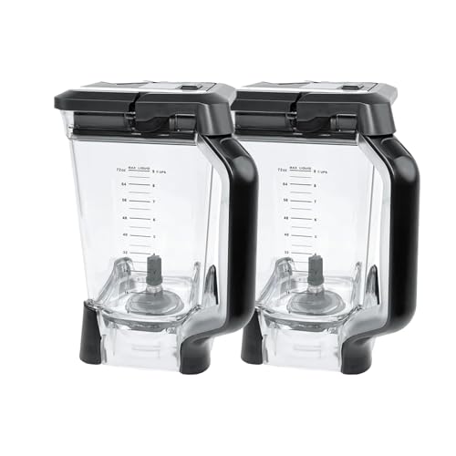 Rührgefäß-Zubehörbecher, For 72 Oz BL610 BL610BRN BL610C BL710WM BL710WMC CO610B CO650B CT610 CT610C CT611CG, Kompatibel Mit NINJA,(2pcs) von Vqxmhrpw