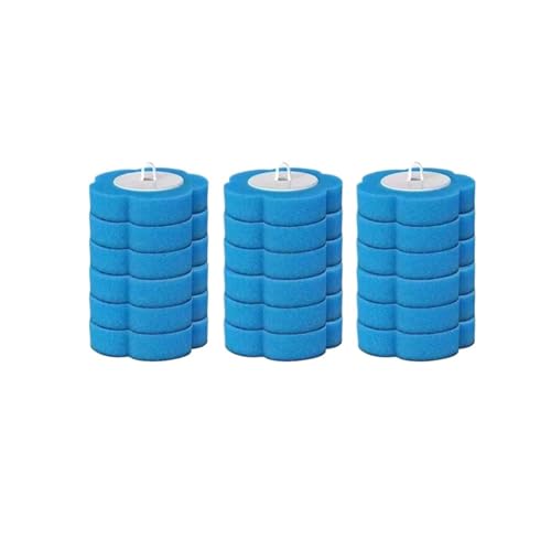 Vqxmhrpw Einweg-Wand-WC-Brüher-Set Haushalts-Batoom-Reinigungswerkzeug Keine Toten Winkel Ersatzköpfe(Blue Heads 18 pcs) von Vqxmhrpw