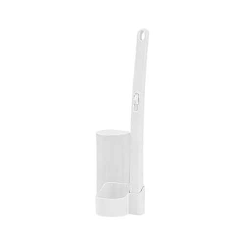 Vqxmhrpw Einweg-Wand-WC-Brüher-Set Haushalts-Batoom-Reinigungswerkzeug Keine Toten Winkel Ersatzköpfe(Only White Base) von Vqxmhrpw